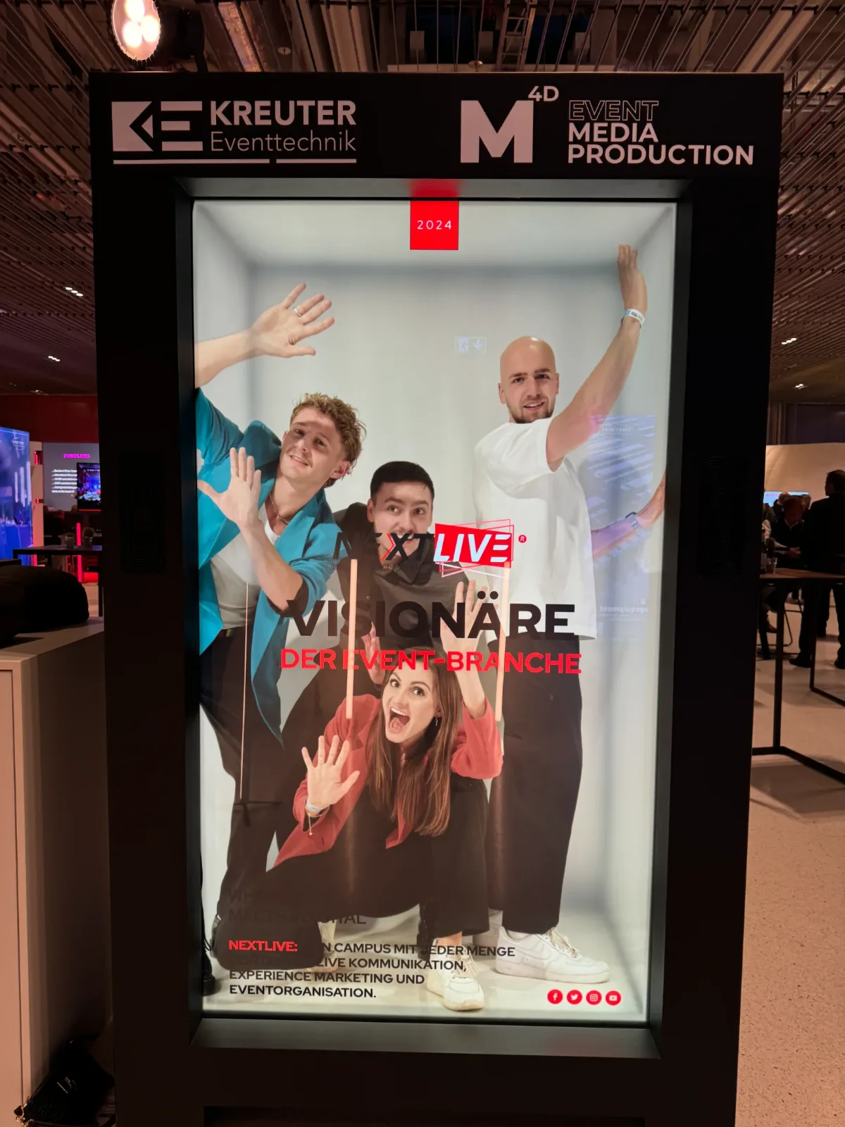 Franziska Grabow mit Team beim NextLive Festival – Visionäre der Event-Branche